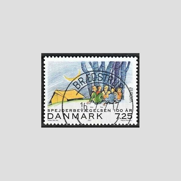 FRIMRKER DANMARK | 2007 - AFA 1511 - Spejderbevgelsen - 7,25 Kr. Aftenstemning - Pragt Stemplet Brdstrup
