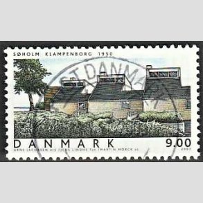 FRIM�RKER DANMARK | 2002 - AFA 1336 - Danske boliger I. - 9,00 Kr. S�holm - Pragt Stemplet