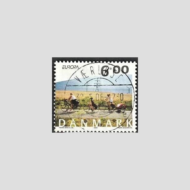 FRIMRKER DANMARK | 2004 - AFA 1396 - Cykel og sejlerferie - 6,00 Kr. flerfarvet - Pragt Stemplet Vrlse