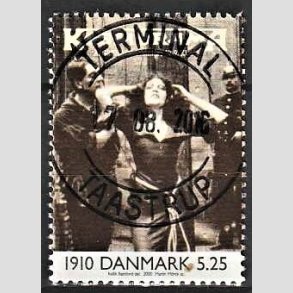 FRIMRKER DANMARK | 2000 - AFA 1237 - 1900-tallet serie 1 - 5,25 Kr. flerfarvet - Pragt Stemplet 