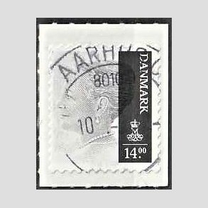 FRIMRKER DANMARK | 2012 - AFA 1688 - Dronning Margrethe II - 14,00 Kr. gr - Pragt Stemplet