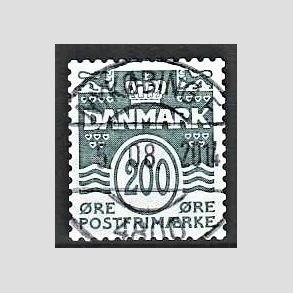 FRIM�RKER DANMARK | 2005 - AFA 1447 - B�lgelinie - 200 �re olivengr�n - Pragt Stemplet
