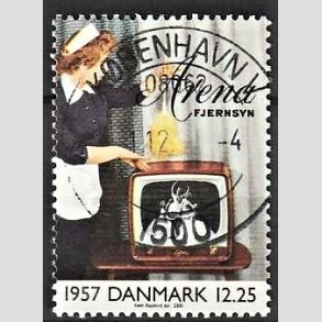 FRIMRKER DANMARK | 2000 - AFA 1260 - 1900-tallet. Serie 3. - 12,25 Kr. Kommunikation 1957 - Pragt Stemplet Kbenhavn V