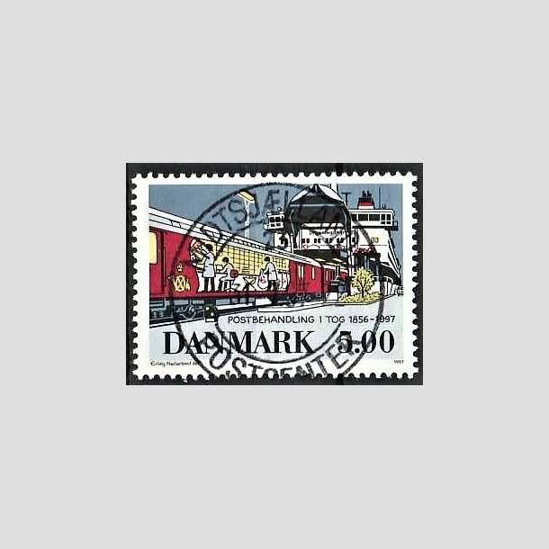 FRIMRKER DANMARK | 1997 - AFA 1147 - Bureautjenestens ophr - 5,00 Kr. flerfarvet - Pragt Stemplet