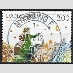 FRIM�RKER DANMARK | 2012 - AFA 1710 - H.C. Andersens eventyr - 2,00 Kr. flerfarvet - Pragt Stemplet Nyk�bing F