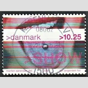 FRIMRKER DANMARK | 2001 - AFA 1290 - Show - 10,25 Kr. piercing - Pragt Stemplet Kbenhavn V