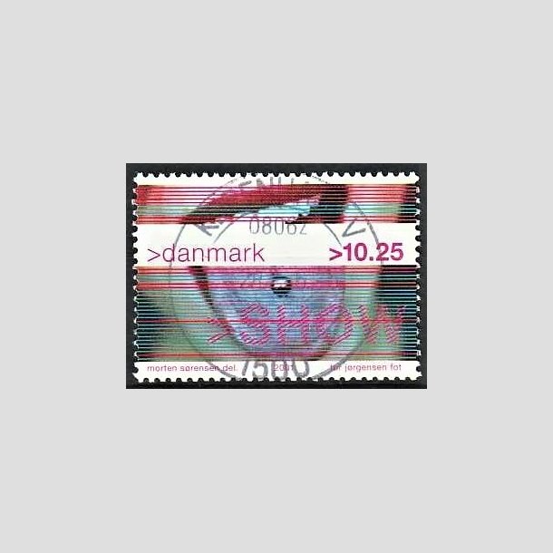 FRIMRKER DANMARK | 2001 - AFA 1290 - Show - 10,25 Kr. piercing - Pragt Stemplet Kbenhavn V