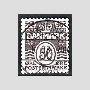 FRIM�RKER DANMARK | 2005 - AFA 1445 - B�lgelinie - 50 �re brun - Lux Stemplet