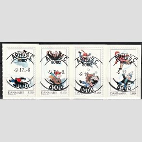 FRIM�RKER DANMARK | 2009 - AFA 1595-98 - Leg i sneen - 5,50-9,00 Kr. i komplet s�t - Lux Stemplet �rhus C