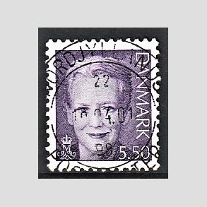 FRIMRKER DANMARK | 2000 - AFA 1247 - Dronning Margrethe II - 5,50 kr. violet - Pragt Stemplet Esbjerg