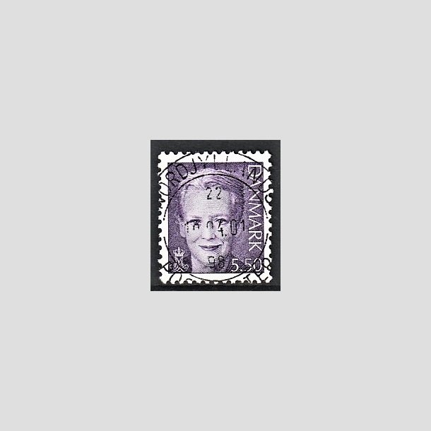 FRIMRKER DANMARK | 2000 - AFA 1247 - Dronning Margrethe II - 5,50 kr. violet - Pragt Stemplet Esbjerg