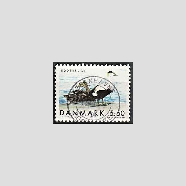 FRIMRKER DANMARK | 1999 - AFA 1224 - Danske trkfugle - 5,50 Kr. Edderfugl - Pragt Stemplet