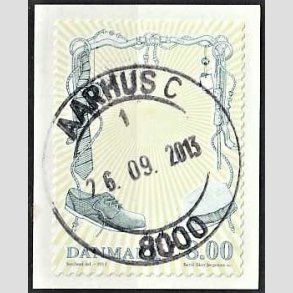 FRIM�RKER DANMARK | 2011 - AFA 1672 - Mode - 8,00 Kr. flerfarvet - Pragt Stemplet Aarhus C