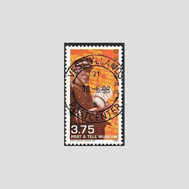 FRIMRKER DANMARK | 1998 - AFA 1176 - Post & Tele Museet - 3,75 Kr. postbud - Pragt Stemplet