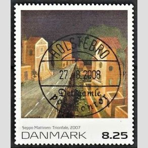 FRIMRKER DANMARK | 2007 - AFA 1509 - Frimrkekunst 10. - 8,25 Kr. Seppo Marttinen - Pragt Stemplet Holstebro