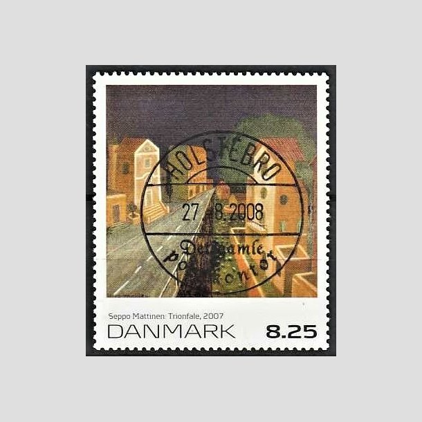 FRIMRKER DANMARK | 2007 - AFA 1509 - Frimrkekunst 10. - 8,25 Kr. Seppo Marttinen - Pragt Stemplet Holstebro