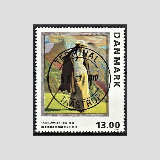 FRIMRKER DANMARK | 1997 - AFA 1159 - J.F. Willumsen - 13,00 Kr. flerfarvet - Pragt Stemplet