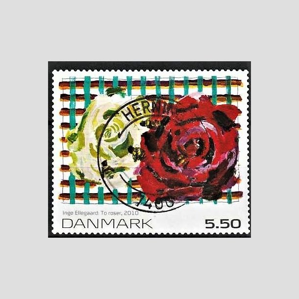 FRIMRKER DANMARK | 2010 - AFA 1630E - Frimrkekunst 14. - 5,50 Kr. flerfarvet - Pragt Stemplet Herning