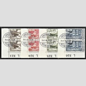 FRIMRKER DANMARK | 1976 - AFA 607-610 - Amerikanske uafhngighedserklring - 70-130 + 20 re i par med marginal - Lux Stemplet Kbenhavn