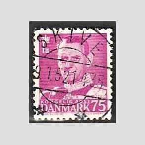 FRIMRKER DANMARK | 1948-50 - AFA 314 - Fr. IX 75 re rdlilla - Lux Stemplet Skive