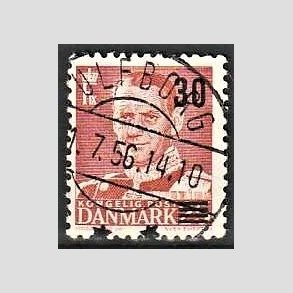 FRIMRKER DANMARK | 1955 - AFA 364 - Provisorier - 30/25 re rd - Pragt Stemplet Ulfborg