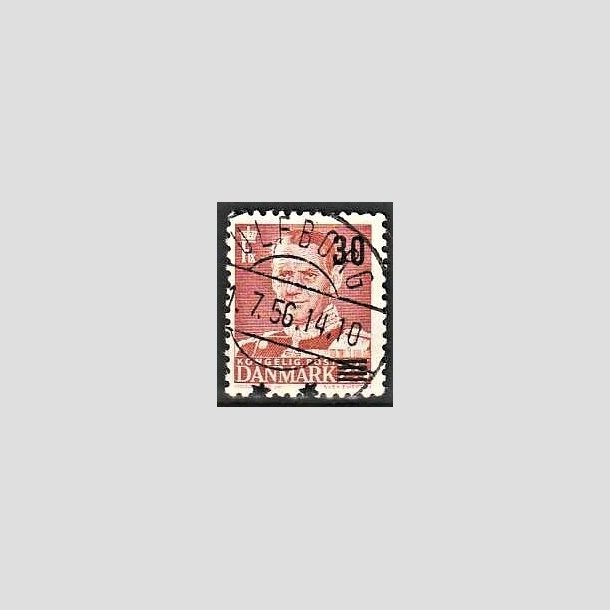 FRIMRKER DANMARK | 1955 - AFA 364 - Provisorier - 30/25 re rd - Pragt Stemplet Ulfborg