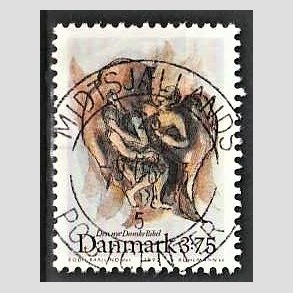 FRIM�RKER DANMARK | 1992 - AFA 1034 - Biblen - 3,75 Kr. flerfarvet - Pragt Stemplet