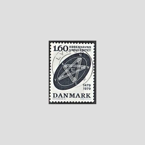 FRIMRKER DANMARK | 1979 - AFA 674 - Kbenhavns Universitet 500 r - 1,60 Kr. bl - Lux Stemplet Lyngby