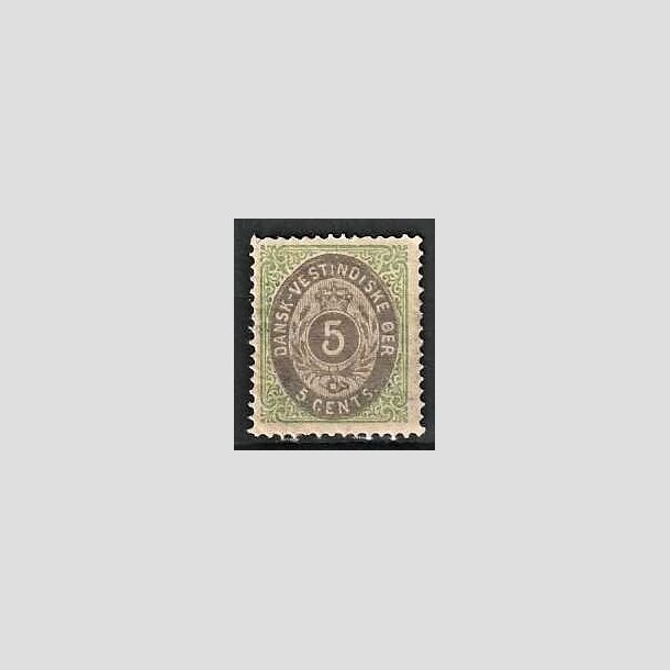 FRIMRKER DVI | 1876-1901 - AFA 10 | 5 cents grn/gr - Ubrugt