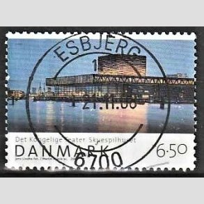 FRIM�RKER DANMARK | 2008 - AFA 1527 - Den danske nationalscene - 6,50 Kr. skuespilhuset - Pragt Stemplet Esbjerg