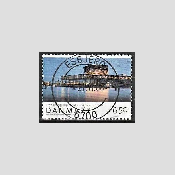 FRIMRKER DANMARK | 2008 - AFA 1527 - Den danske nationalscene - 6,50 Kr. skuespilhuset - Pragt Stemplet Esbjerg