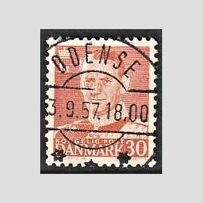 FRIMRKER DANMARK | 1952-53 - AFA 337 - Fr. IX 30 re rd - Lux Stemplet Odense