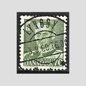 FRIMRKER DANMARK | 1950 - AFA 324 - Fr. IX 70 re mrkgrn - Lux Stemplet Lyngby