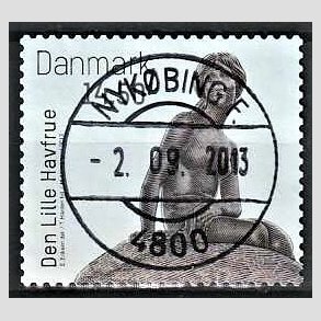 FRIM�RKER DANMARK | 2013 - AFA 1743 - Den lille Havfrue 100 �r. - 14,50 Kr. flerfarvet - Pragt Stemplet Nyk�bing F