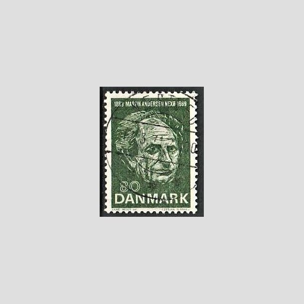 FRIMRKER DANMARK | 1969 - AFA 485 - Martin Andersen Nex - 80 re grn - Pragt Stemplet Nstved