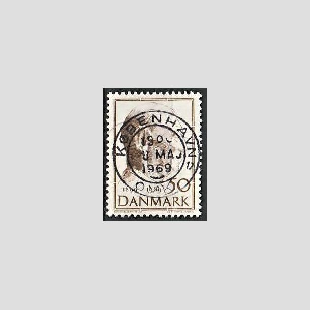 FRIMRKER DANMARK | 1969 - AFA 480 - Fredrik IX 70 r - 50 re brun - Pragt Stemplet