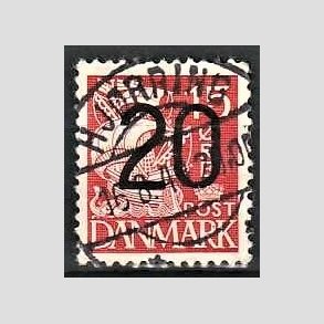 FRIMRKER DANMARK | 1940 - AFA 264 - 20/15 re rd Provisorier - Lux Stemplet Hjrring
