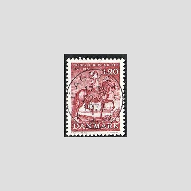 FRIMRKER DANMARK | 1978 - AFA 656 - Frederiksborgmuseet 100 r - 1,20 Kr. rd - Pragt Stemplet Bagsvrd