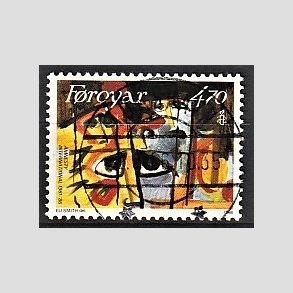 FRIM�RKER F�R�ERNE | 1986 - AFA 131 - Amnesty International 25 �r. - 470 �re flerfarvet - Lux Stemplet