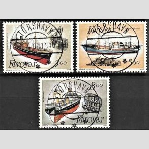 FRIM�RKER F�R�ERNE | 1987 - AFA 145-47 - Trawlere - 300 - 800 �re flerfarvet i s�t - Lux Stemplet