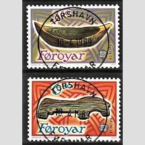FRIM�RKER F�R�ERNE | 1989 - AFA 178,179 - Europam�rker. Leget�j - 3,50 + 6,00 kr. flerfarvet - Lux Stemplet