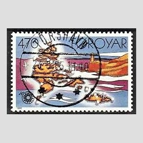 FRIM�RKER F�R�ERNE | 1985 - AFA 118 - Fyrt�rne - 470 �re flerfarvet - Lux Stemplet