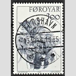 FRIM�RKER F�R�ERNE | 1986 - AFA 137 - Gamle broer - 300 �re bl�gr� - Lux Stemplet