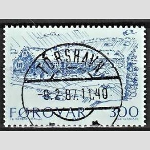 FRIM�RKER F�R�ERNE | 1987 - AFA 139 - Gamle bondeg�rde - 300 �re bl� - Lux Stemplet