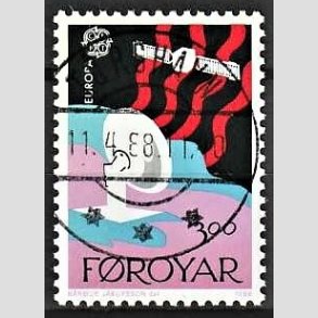 FRIM�RKER F�R�ERNE | 1988 - AFA 161 - Europam�rker - 5,50 kr. flerfarvet - Lux Stemplet