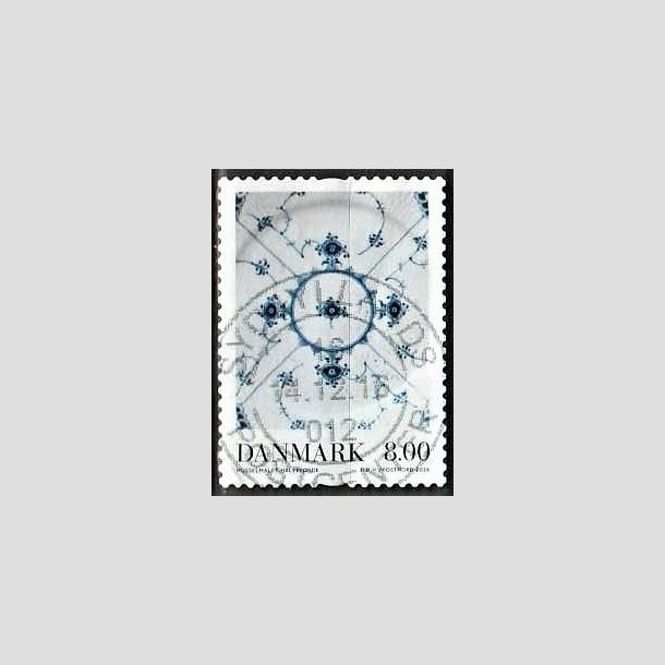 FRIMRKER DANMARK | 2016 - AFA 1874 - Dansk porceln - 8,00 Kr. Muselmalet - Pragt Stemplet