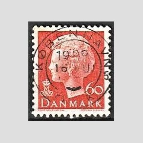 FRIMRKER DANMARK | 1974 - AFA 572 - Dronning Margrethe - 60 re orange - Pragt Stemplet Kbenhavn