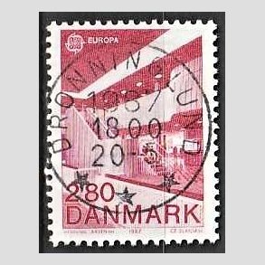 FRIM�RKER DANMARK | 1987 - AFA 882 - Europam�rker - 2,80 Kr. r�d - Pragt Stemplet Dronninglund