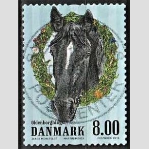 FRIM�RKER DANMARK | 2016 - AFA 1849 - G�rdens dyr - 8,00 Kr. hest - Pragt Stemplet