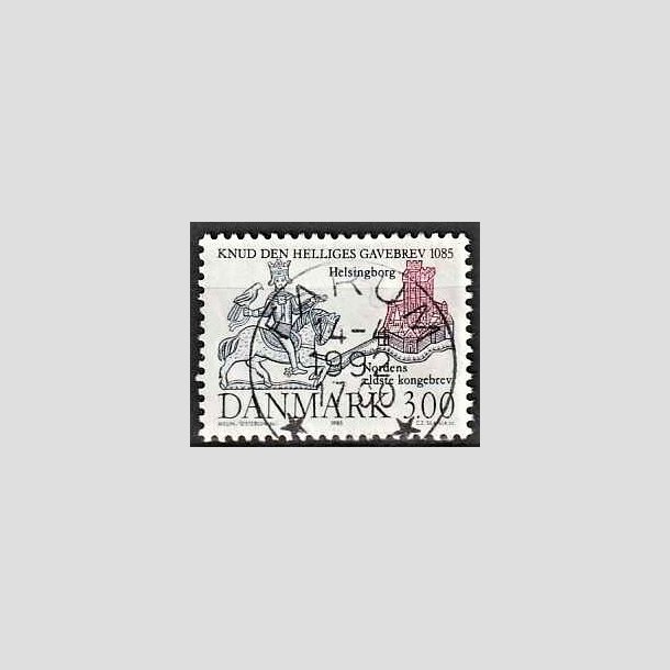 FRIMRKER DANMARK | 1985 - AFA 835 - Domkirken i Lund - 3,00 Kr. mrkbl/lilla - Pragt Stemplet Farum